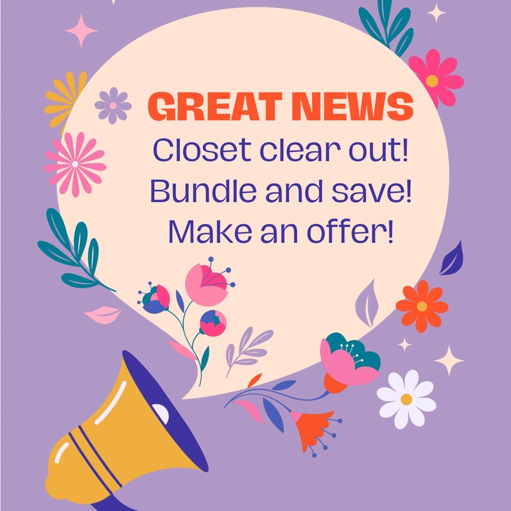 Floral Graphic Announcement Poster